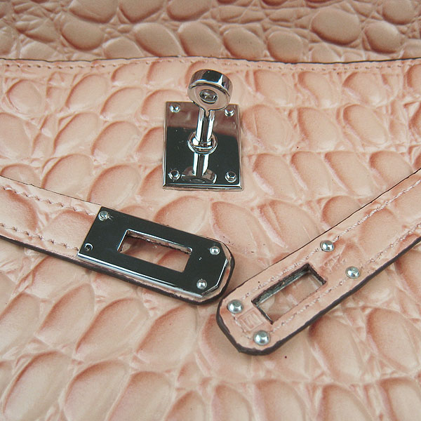 AAA Hermes Kelly 22 CM Stone Veins Leather Handbag Light Orange H008 On Sale - Click Image to Close